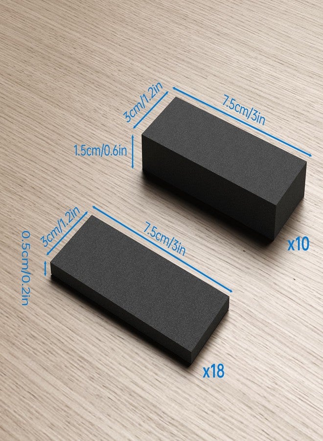 NiHome 28PCS Headboard Stoppers for Wall，EVA Anti-Slip Furniture Pads，10Pcs (15mm) + 18Pcs (5mm), Bed Stopper for Headboard, Long-Lasting Protection Against Wall Damage and Furniture Sliding - Image 4